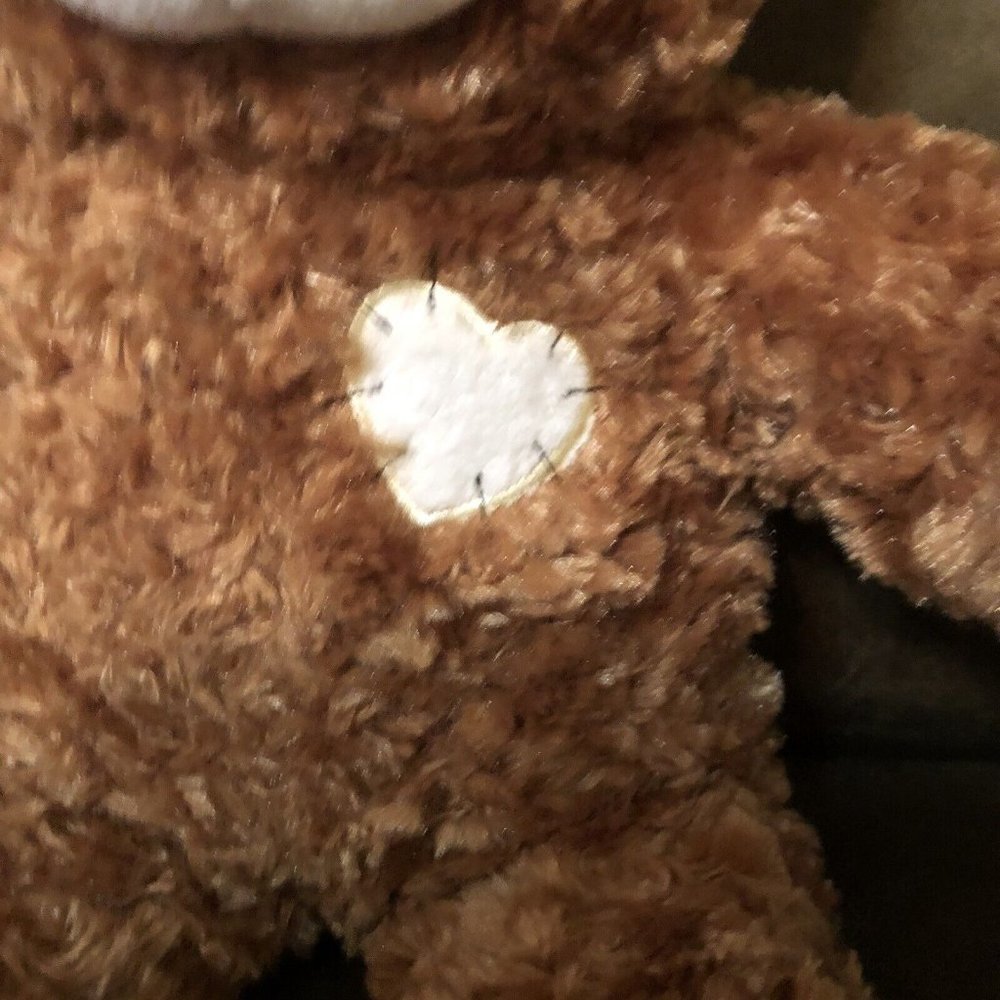 Build-A-Bear  Champ Brown Patch Work - Stitched Teddy Bear Plush BABW Gift - Picture 6 of 10